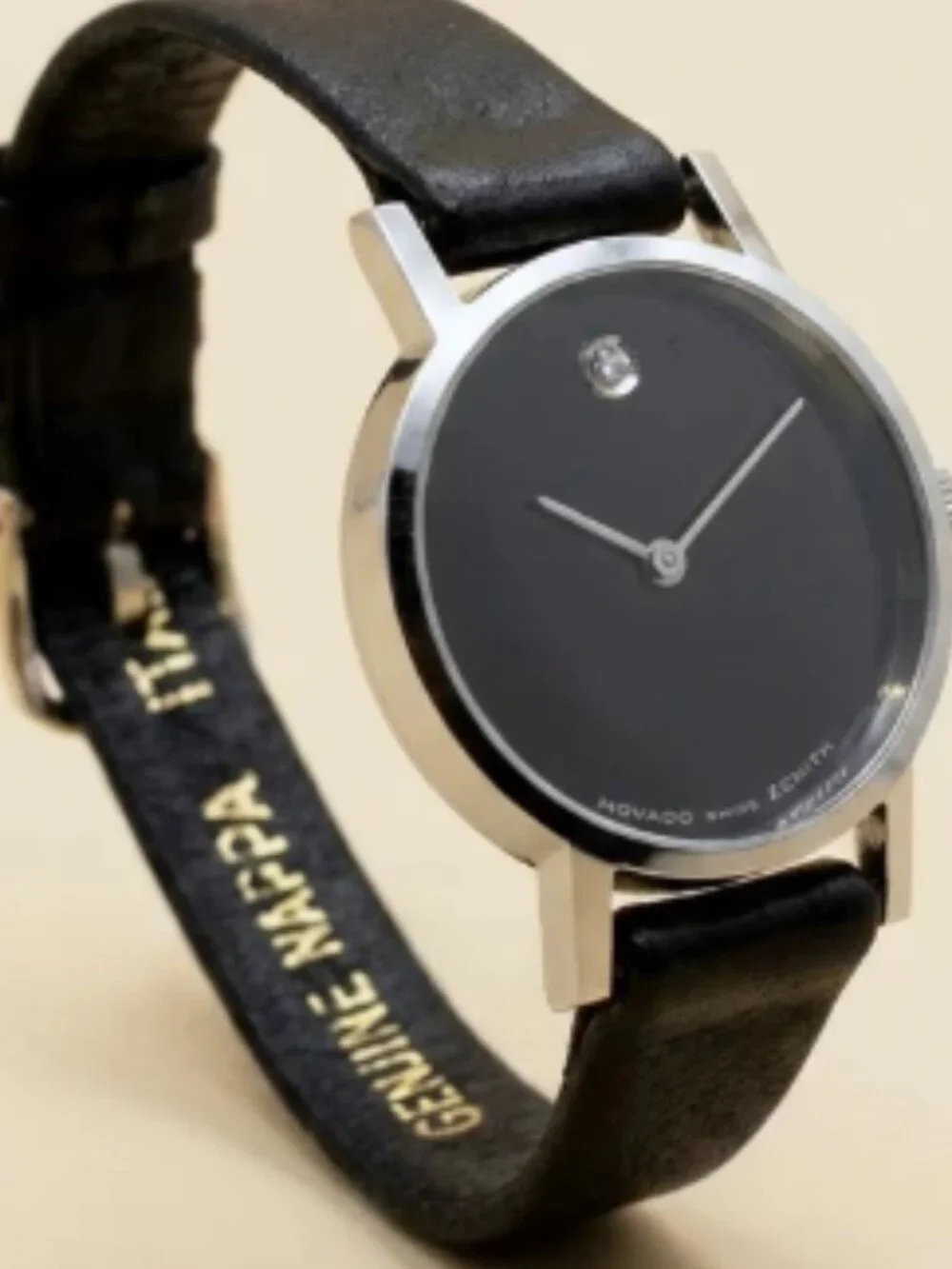 14k Movado Museum White Gold Lady's Watch